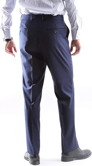Mens Extra Long For Tall Man Vested 3 Piece Suit in Color Midnight Blue Two Buttons Modern Fit