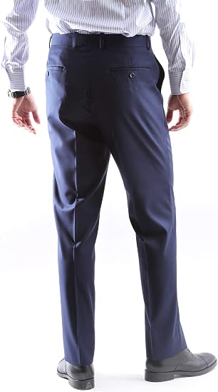 Mens Extra Long For Tall Man Vested 3 Piece Suit in Color Midnight Blue Two Buttons Modern Fit