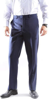 Mens Extra Long For Tall Man Vested 3 Piece Suit in Color Midnight Blue Two Buttons Modern Fit