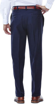 Mens E-Clo Repreve Classic Fit Pleat Front Dress Pant with Hidden Expandable Waistband