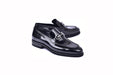 C0001204-7249 loafer with silver buckle-Black