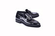 C0001204-7249 loafer with silver buckle-Black