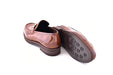 C0001208-7249 loafer with gold buckle-Marble Tan