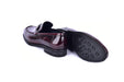 C0001205-7249 loafer with silver buckle-Dark Burgundy