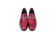 C0001206-7249 loafer with silver buckle-Marble Red