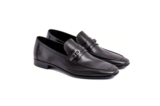 C0001117-7256 Side buckle loafer- Black - Image 2