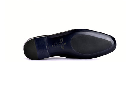 C0001117-7256 Side buckle loafer- Black