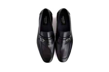 C0001117-7256 Side buckle loafer- Black
