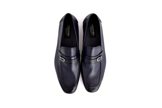 C0001116-7256 Side buckle loafer- Navy - Image 5
