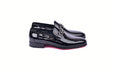 C00012-7260 Formal loafer with silver buckle-Black Patent
