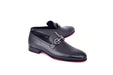 C0001201-7260 loafer with silver buckle-Black