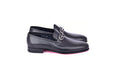 C0001201-7260 loafer with silver buckle-Black
