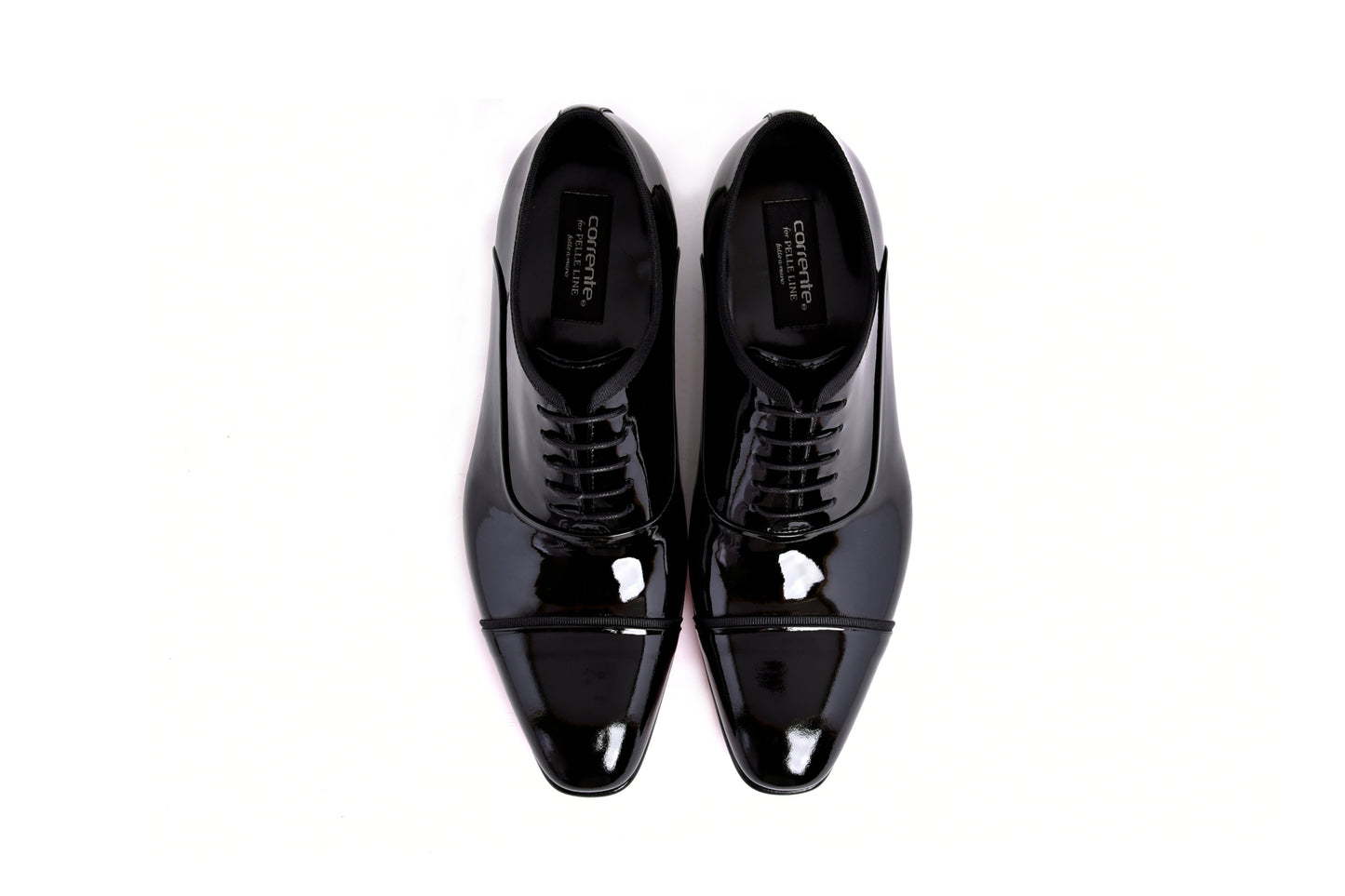 C0001102- 7368P Cap toe lace up - Black Patent - Image 3
