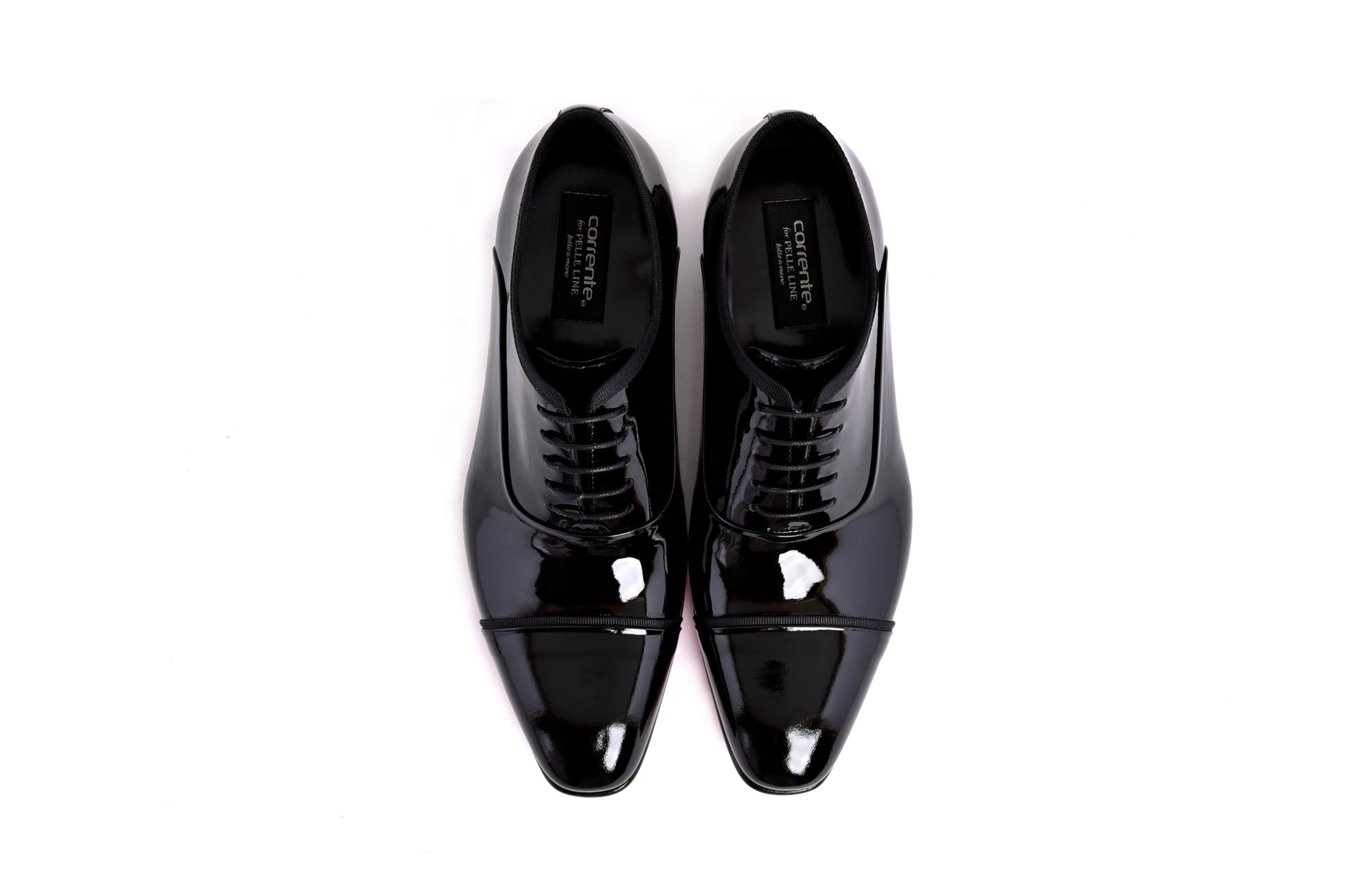 C0001102- 7368P Cap toe lace up - Black Patent - Image 3