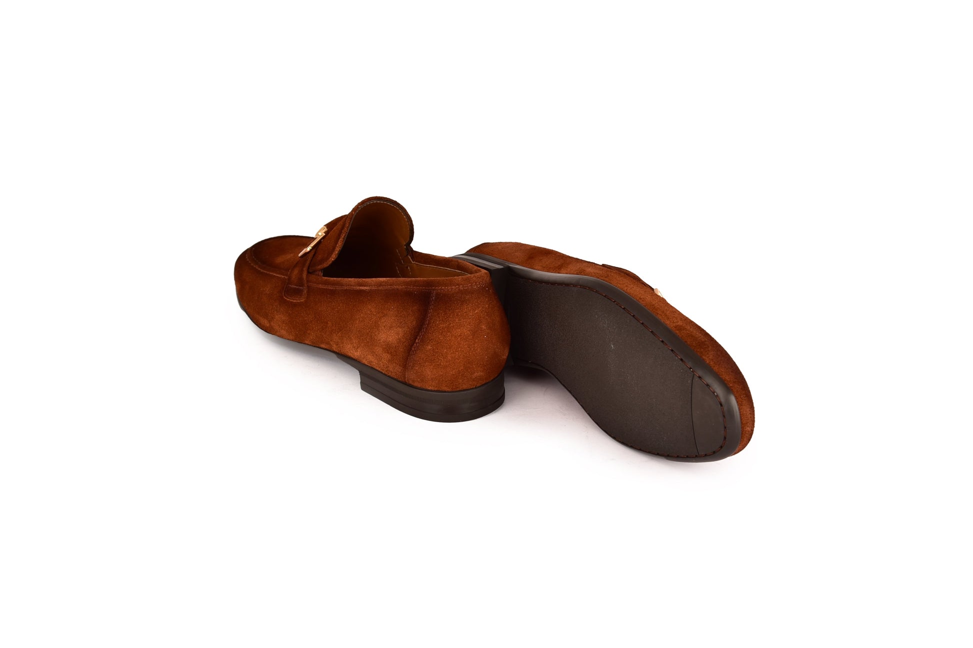 C000204-7373S Soft suede Buckle Loafer-Tan - Image 3