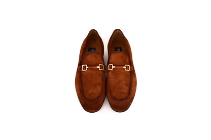 C000204-7373S Soft suede Buckle Loafer-Tan - Image 4