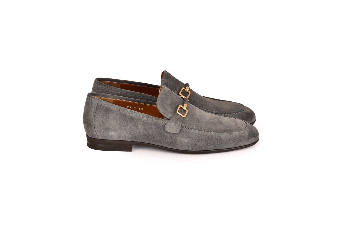 C000205-7373S Soft suede Buckle Loafer-Grey - Image 2