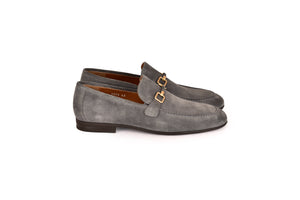 C000205-7373S Soft suede Buckle Loafer-Grey - Image 2