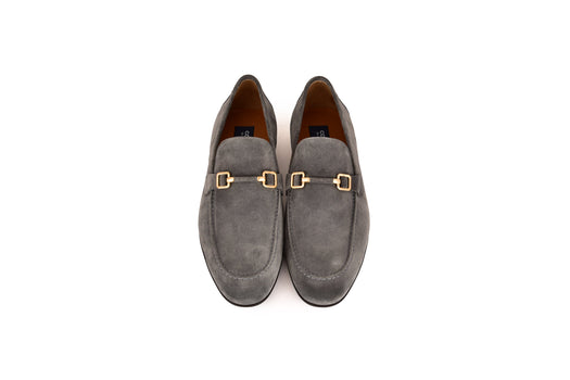 C000205-7373S Soft suede Buckle Loafer-Grey - Image 4