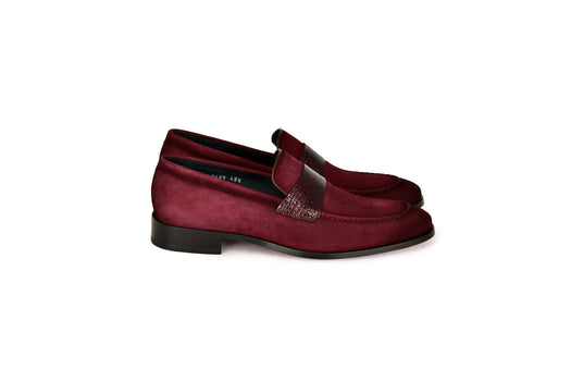 C000213-7425S Loafer-Burgundy Suede - Image 2