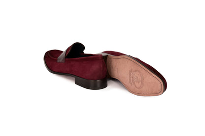 C000213-7425S Loafer-Burgundy Suede - Image 3