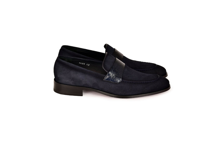 C000212-7425S Loafer-Navy Suede - Image 2