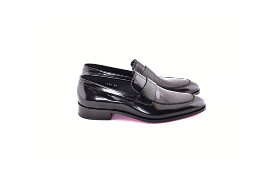C000210-7425 Formal Loafer-Black Luxe leather - Image 2