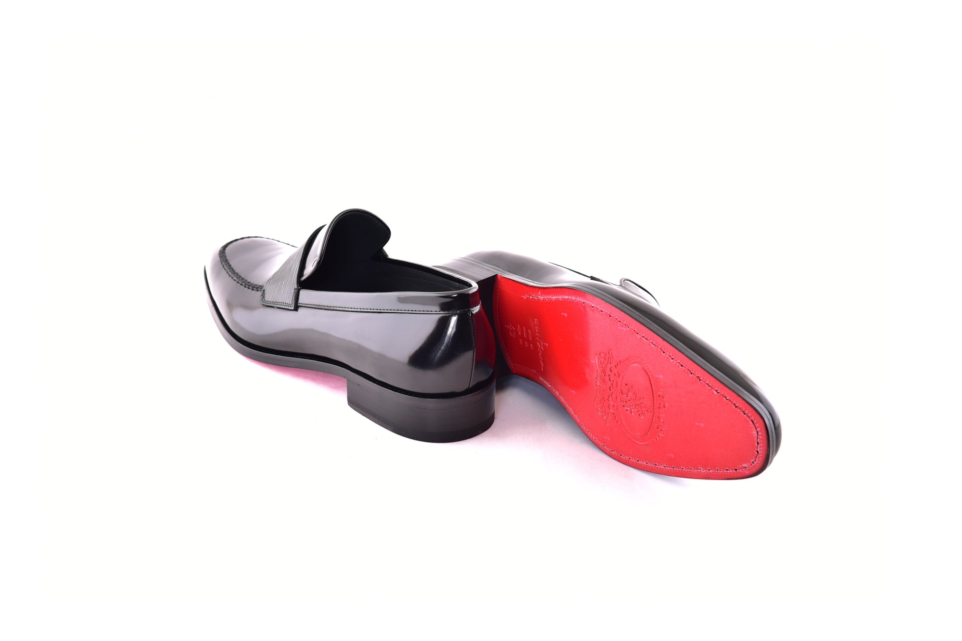 C000210-7425 Formal Loafer-Black Luxe leather - Image 3