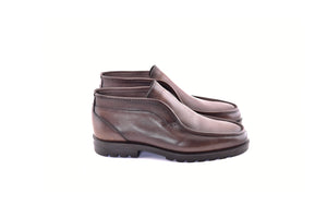 C186-7520 Shearling Lined Chukka Boot-Brown - Image 2