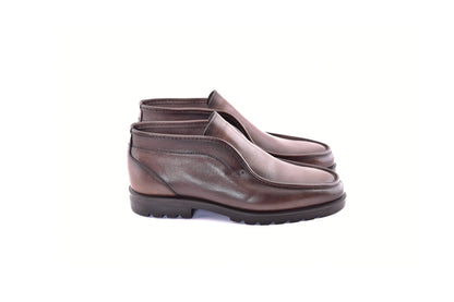 C186-7520 Shearling Lined Chukka Boot-Brown - Image 2