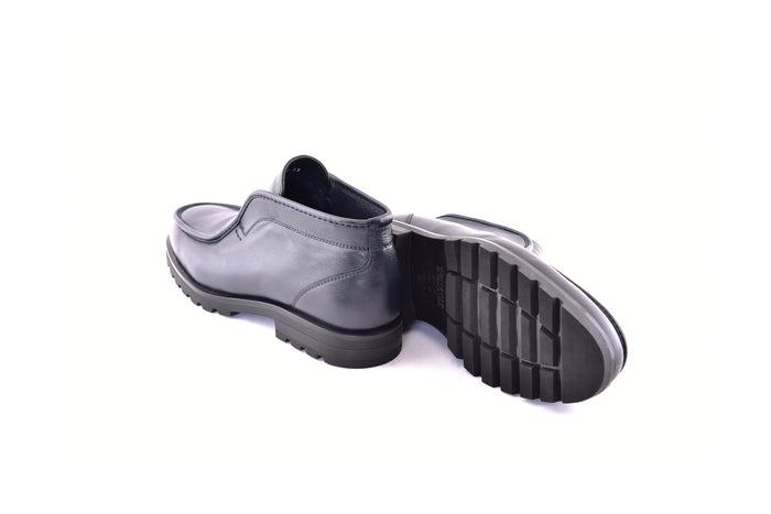 C187-7520 Shearling Lined Chukka Boot-Navy - Image 3