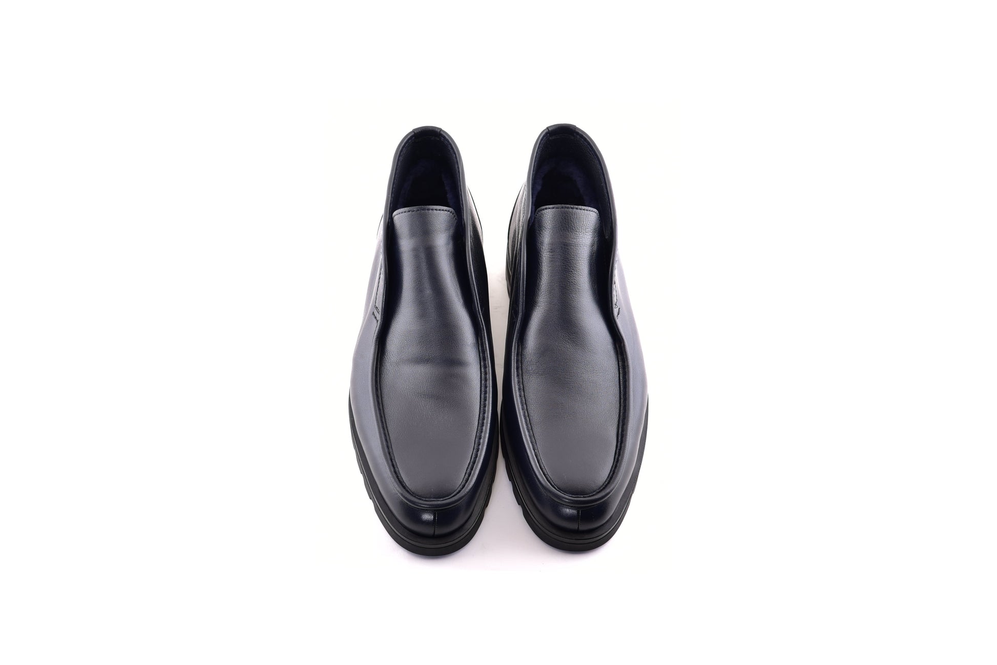 C187-7520 Shearling Lined Chukka Boot-Navy - Image 4