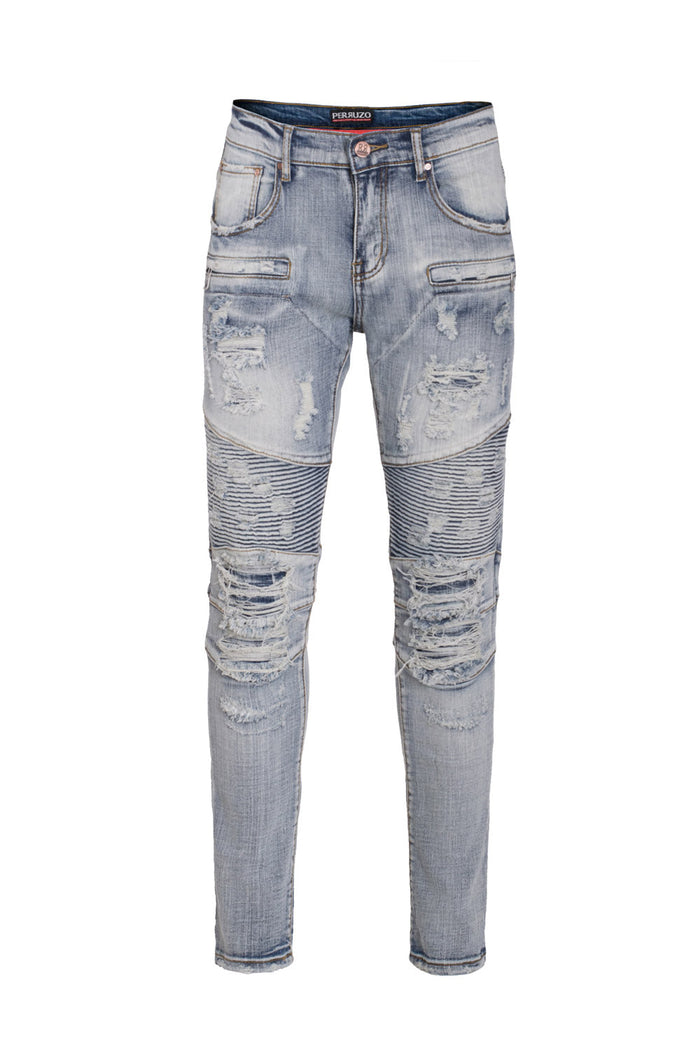Moto Jeans in  stone wash