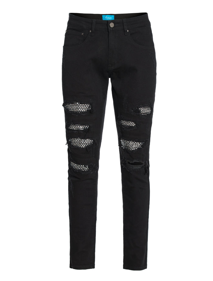 PX Denim Jean with Crystal Patchs