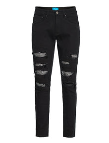 PX Denim Jean with Crystal Patchs