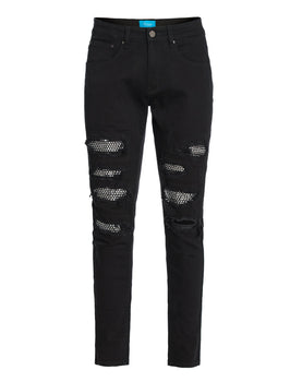 PX Denim Jean with Crystal Patchs