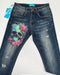 Skinny denim with Skull print