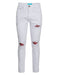 PX Jean with Python snake skin knee Patch