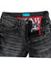Moto Jean in distressed Black