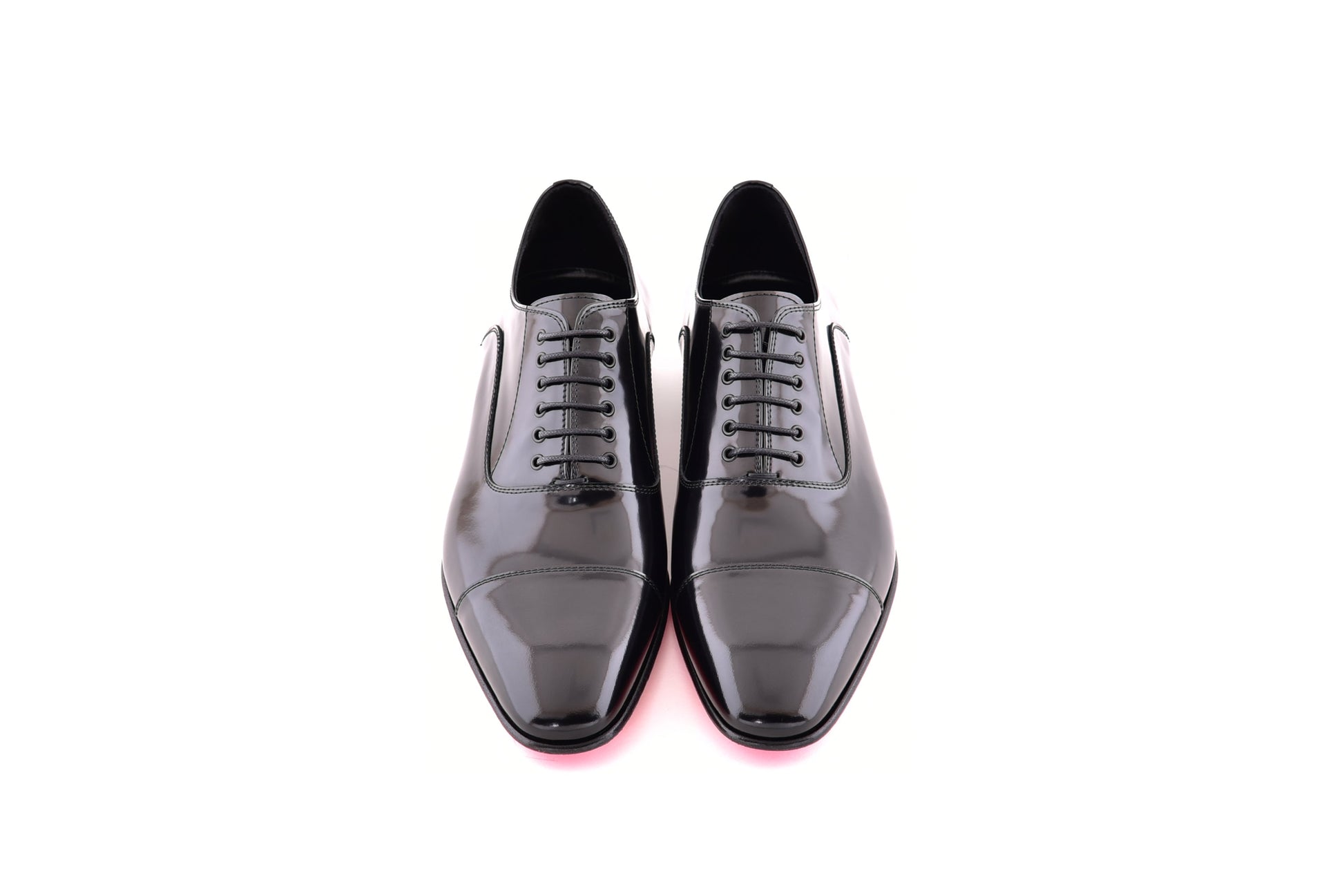C0001100-7645 Cap toe lace up-Black Luxe leather - Image 4
