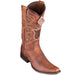 Men's Rage European Toe Cowboy Boots - Walnut