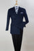 Apollo King Designer Brand Mens Classic Fit Double Breasted Sport Coat Blazer in Navy