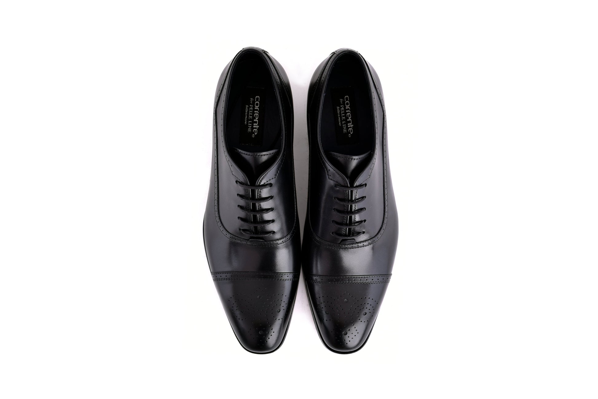 C0001104-7960 Perforated Cap toe lace up- Black - Image 5