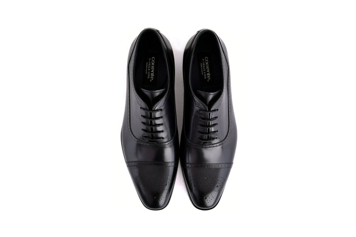 C0001104-7960 Perforated Cap toe lace up- Black - Image 5