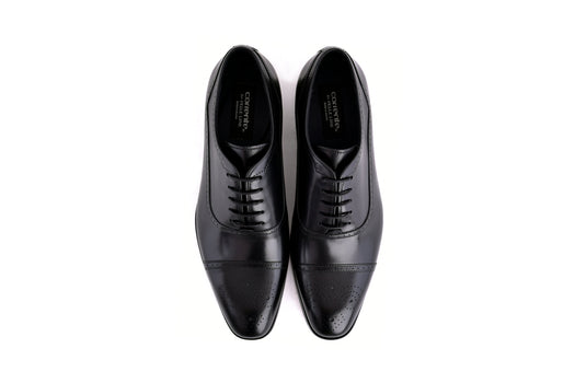 C0001104-7960 Perforated Cap toe lace up- Black - Image 5