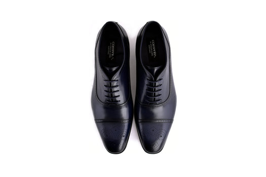 C0001103-7960 Perforated Cap toe lace up- Navy - Image 3