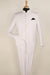 Apollo King White Mandarin Collar Safari Suit