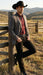 Men’s Charcoal Gray Western Faux Suede Blazer – Double Button Cowboy Jacket for Wedding & Party Wear