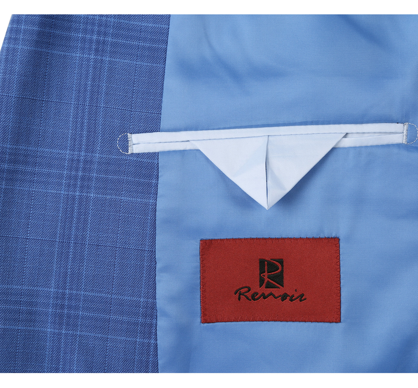 293-10 Men's 2-Piece Slim Fit Windowpane Check Dress Stretch Suit - Image 7