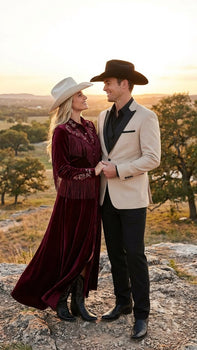 couple dress for party western Wedding Guest Couple